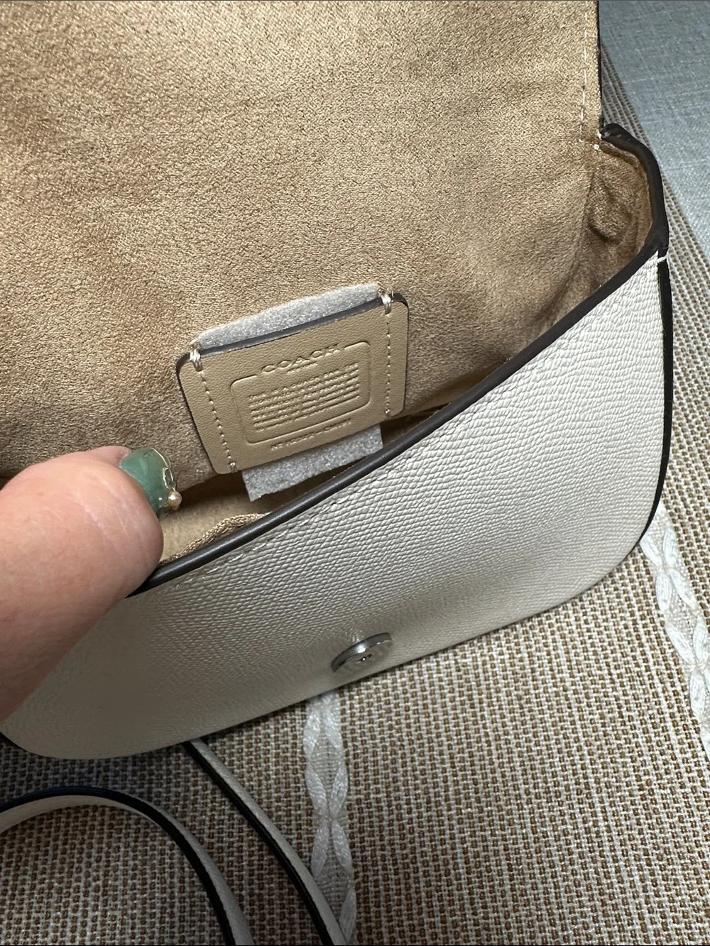 Coach Chalk Small Leather Top-Handle Satchel